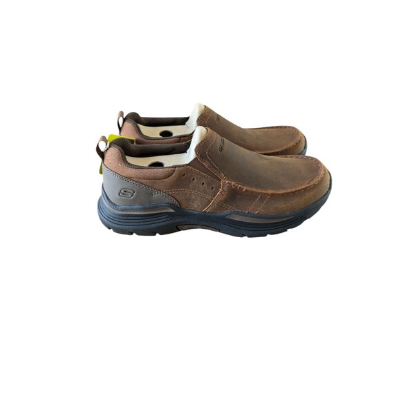 Skechers Expended Seveno Dark Brown Slip-on Shoes Mens Sz 8.5 Loafers - Picture 6 of 7